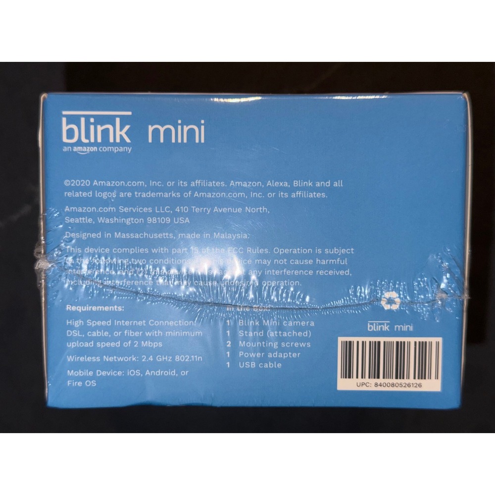 Blink Gen1 Mini Indoor Plug-In HD Smart Security Camera White BCM00300U NIB/BNIB - Picture 5 of 5